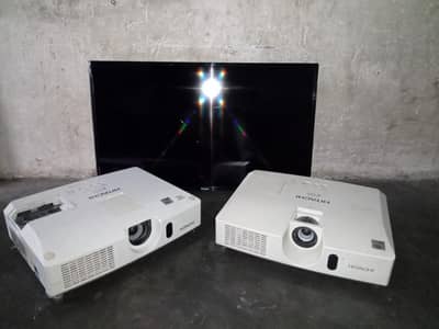 Hitachi Projectors CP-X5021N, 4020 & Haier 32 LED TV (Scrap Parts Lot)