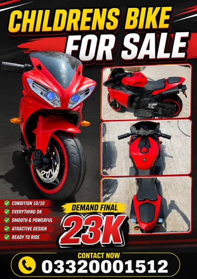 3 to 6 Years Child Electric Scooty For Sale In SGD