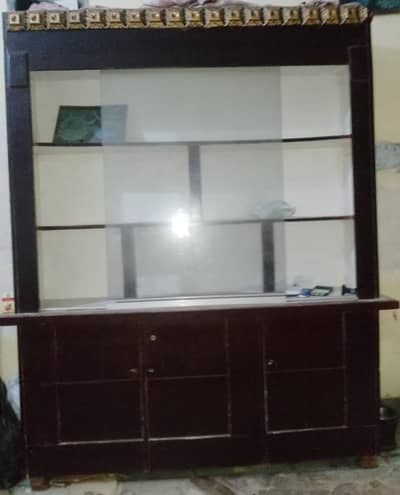 Wooden Showcase Excellent Condition