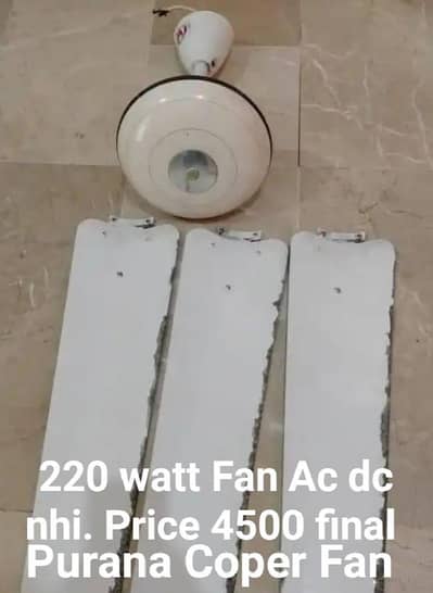Fan he purana Coper Price final hen