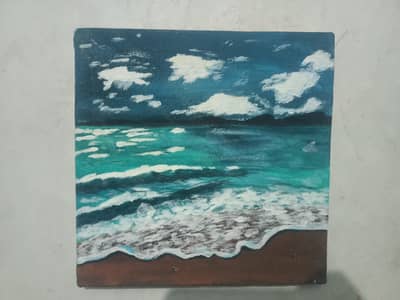 good looking scenery with ecralic paint
