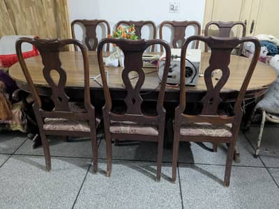 Dining table and dressing table