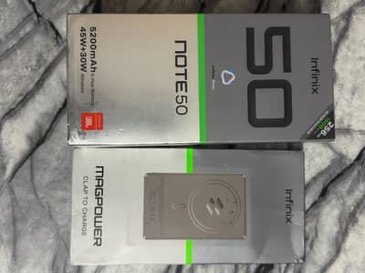 Infinix Note 50 Complete Box+magpower wireless Charger