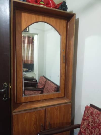 wooden wardrobe