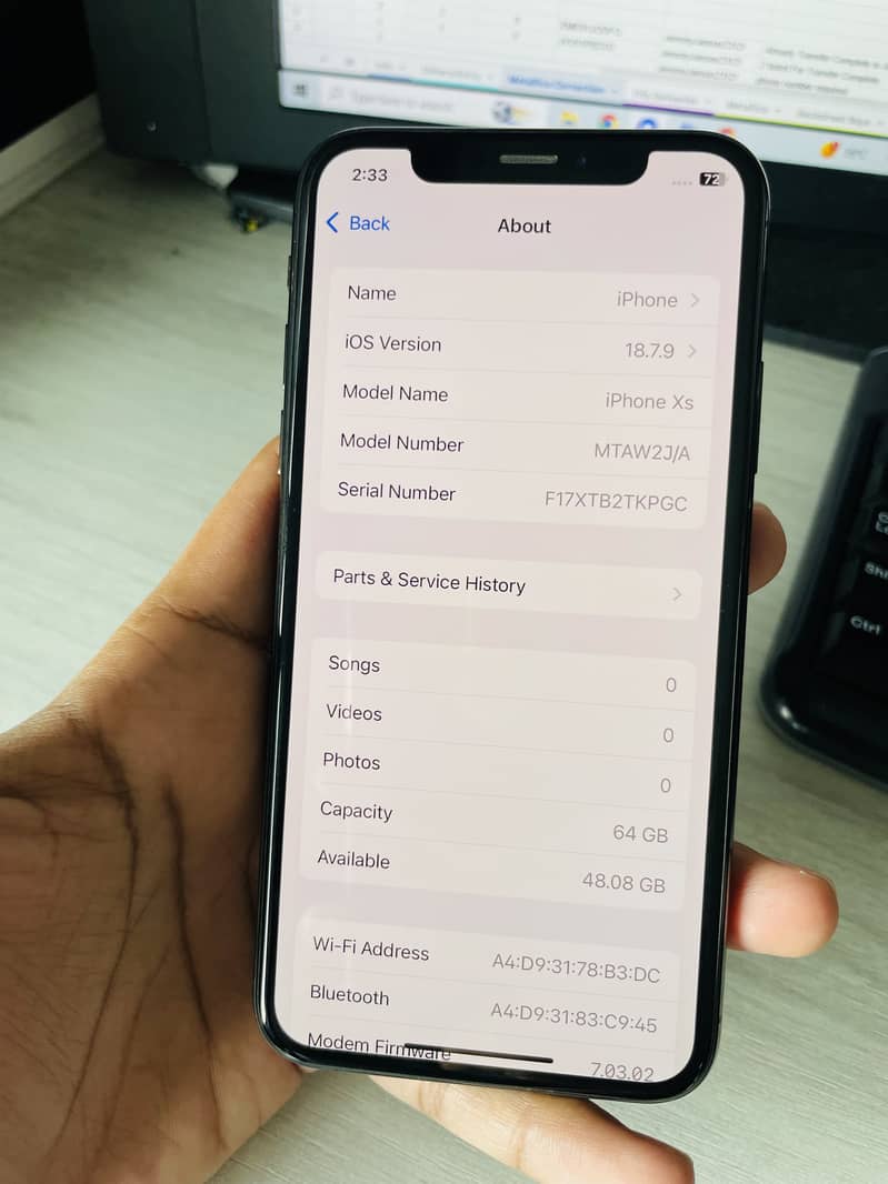 Iphone XS 7