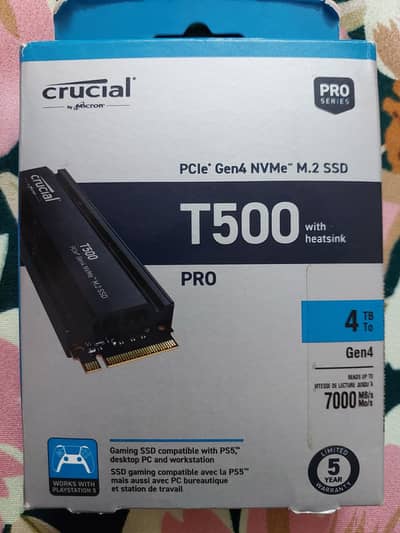 Selling Crucial 4TB T500 Pro with Heatsink