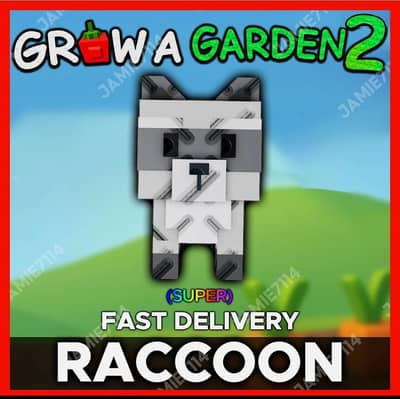 1x Raccoon grow a garden 2