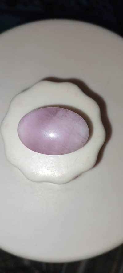 kunzite cabochon stone