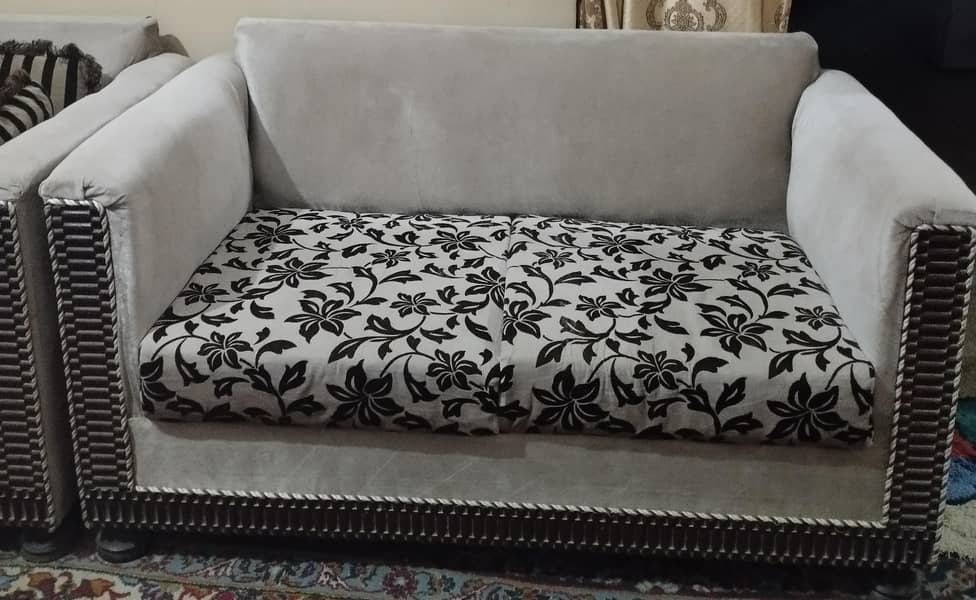 2 Seater Sofas (Quantity 2) with Glass Centre Table 0