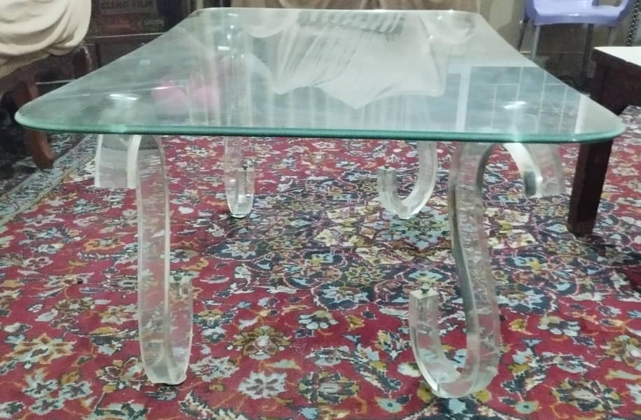 2 Seater Sofas (Quantity 2) with Glass Centre Table 1
