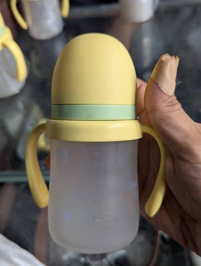 180 ml Rs 1350 and 240 ml Rs 1600 baby glass feeder best qualities