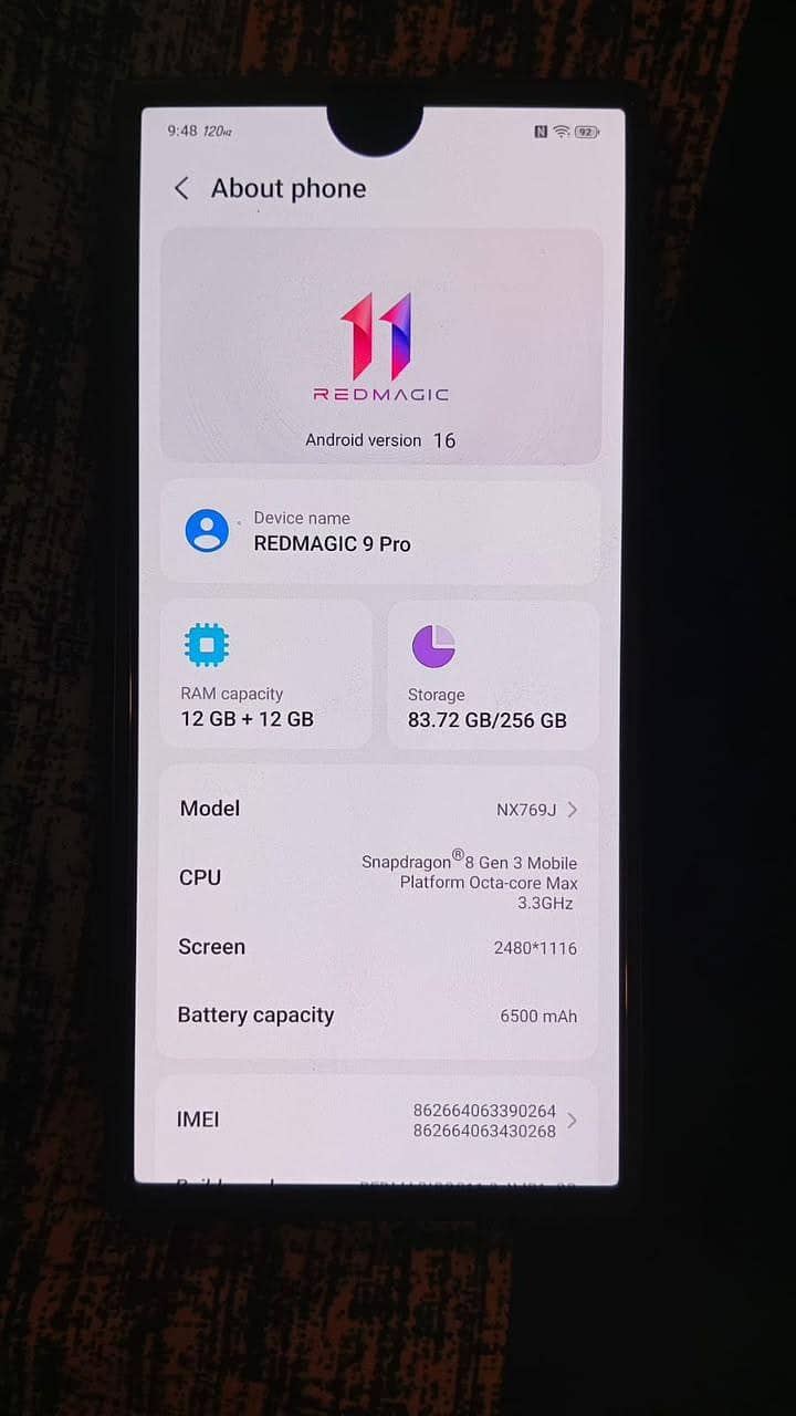 Redmagic 9 pro 6