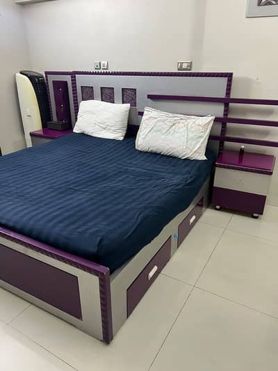 Bed,cupboard,computer table,siders and dressing table