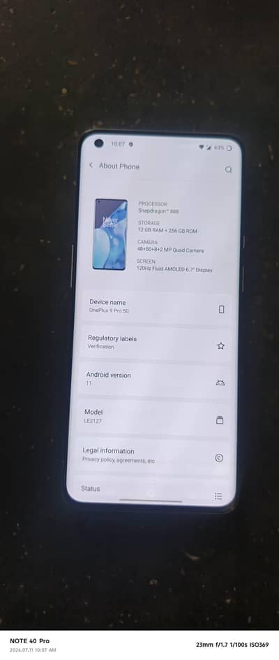 One Plus 9 Pro