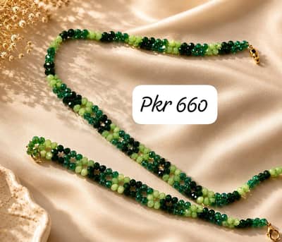 handmade bracelets and necklets