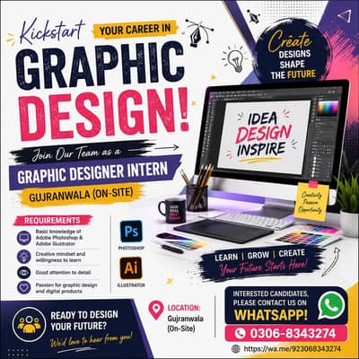 Female Graphic Designer Intern – Start Your Creative Career With Us!