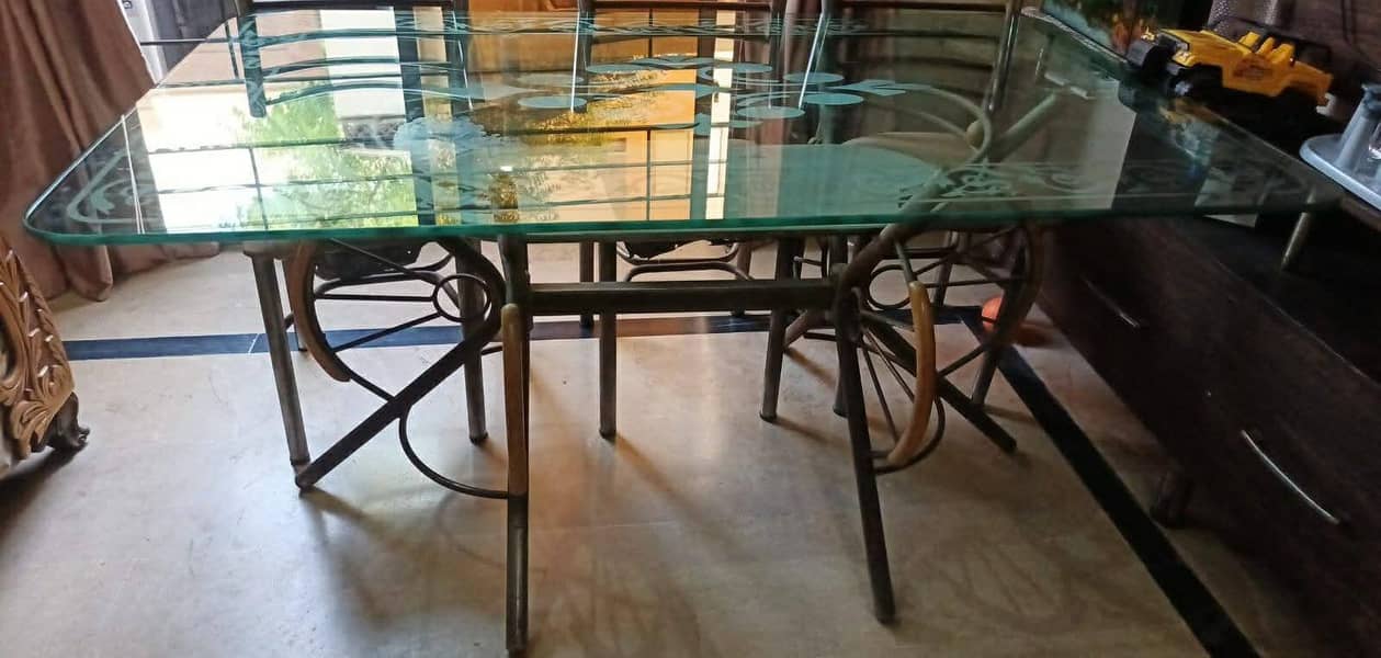 Dining table with 6 chairs 2