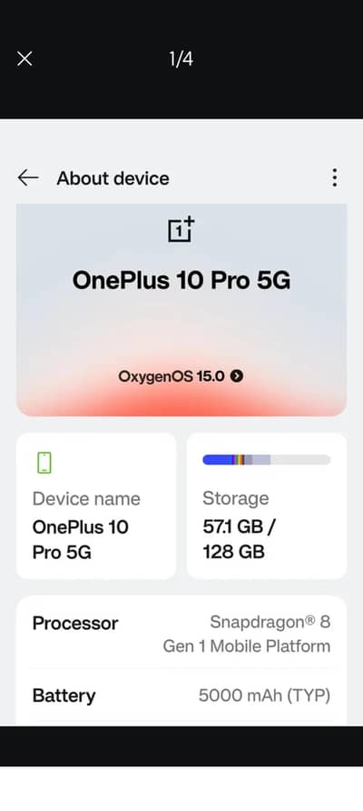 One Plus 10 Pro 5G 128gb Non Pta