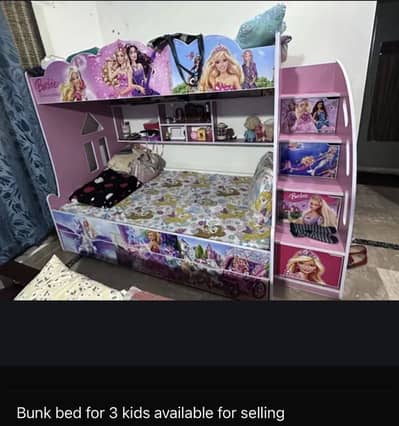 Bunk bed for 3 kids bed kid bed bed pink bed storage bed