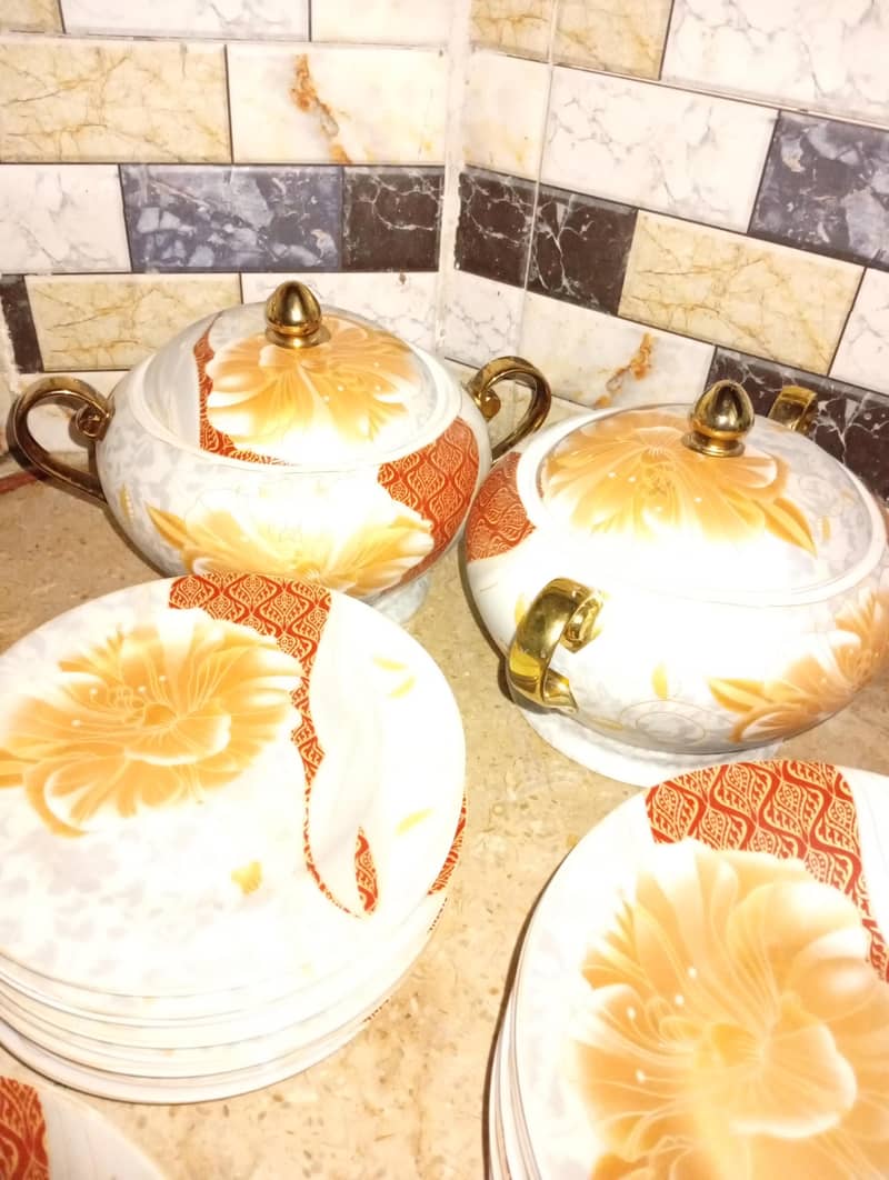 marble dinner set 1