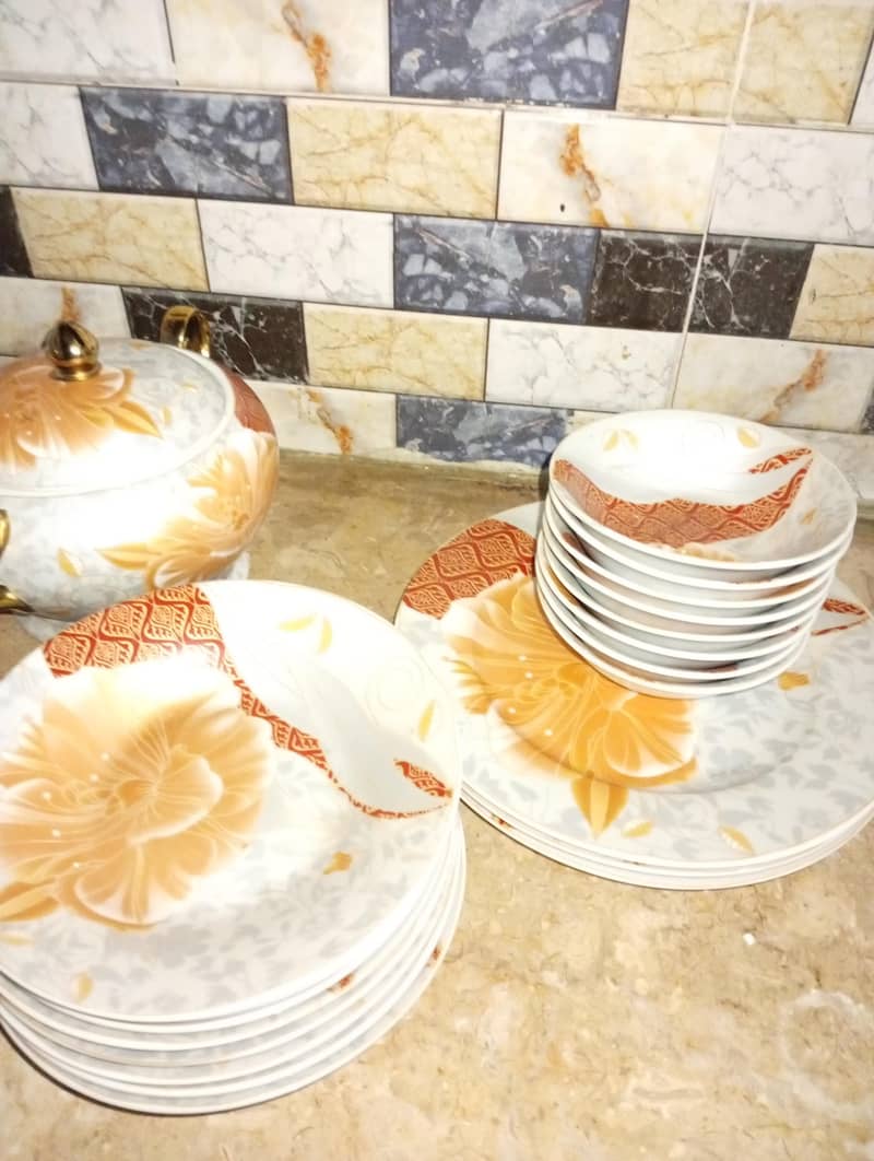 marble dinner set 3