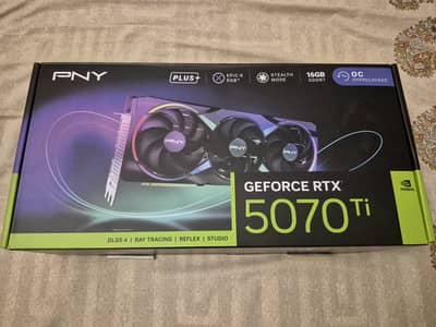 RTX 5070 TI PNY EPIC-X OC PLUS 16GB 3 FAN GDDR7 WITH WARRANTY