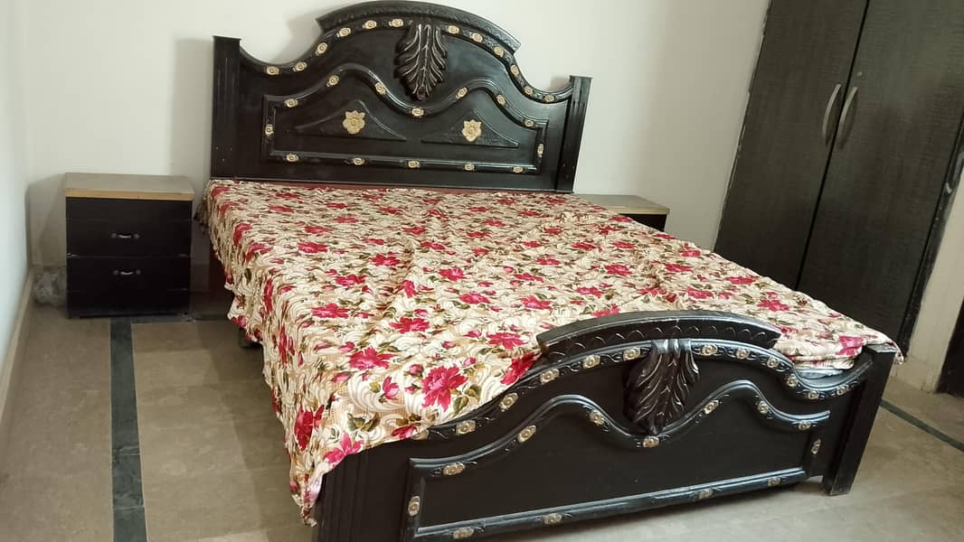 100% Solid Wooden Bed Complete Set 4