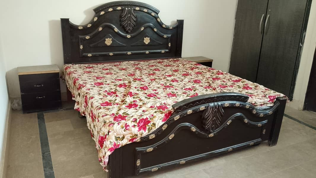 100% Solid Wooden Bed Complete Set 6