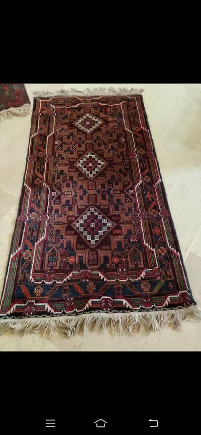 afghani hand made rugs 6 and half ft / 3 and