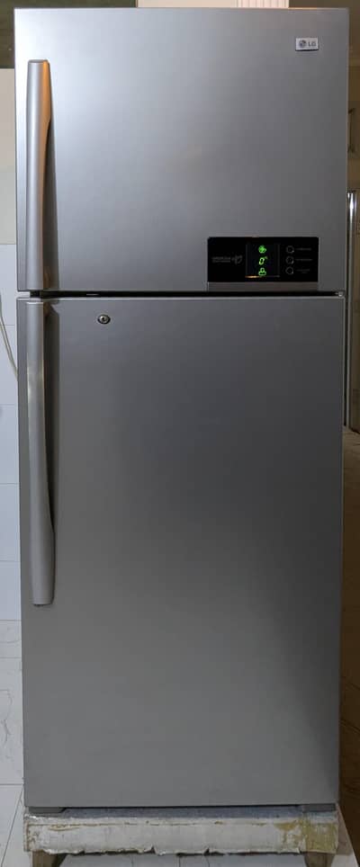 LG. double door inverter fridge with digital screen