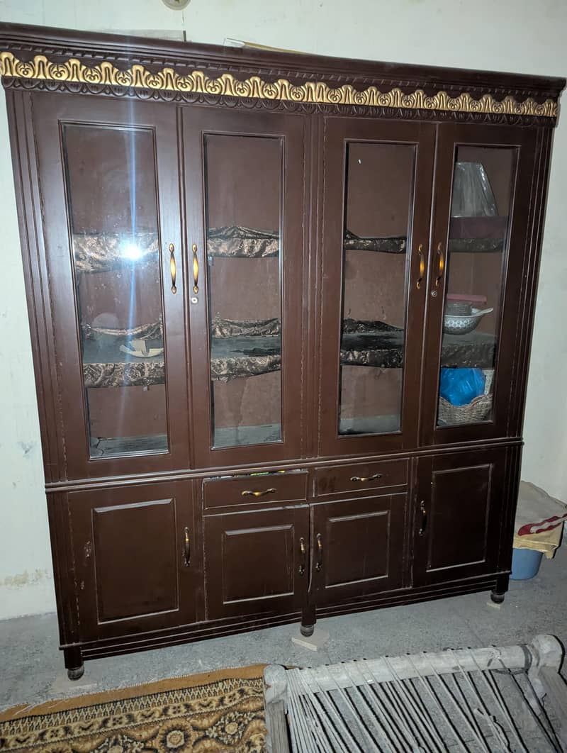 showcase solid wood 3