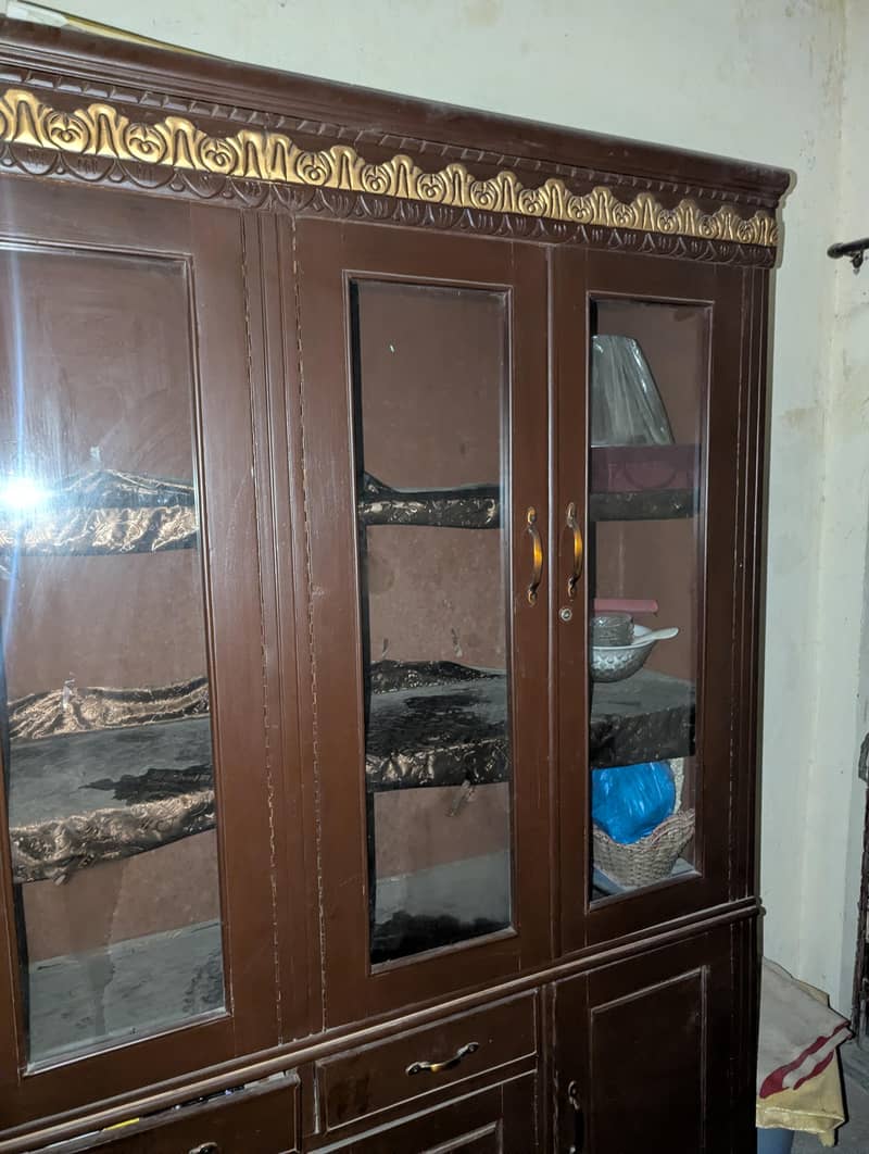 showcase solid wood 4
