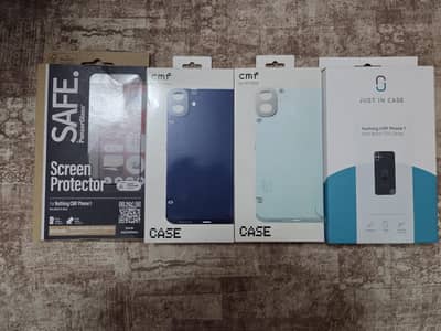 nothing cmf phone 1 original back cover, panzerglass screen protector