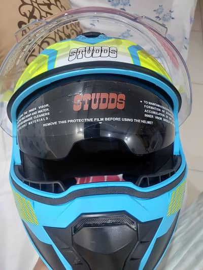 Original STUDDS Double visor XL size Helmet