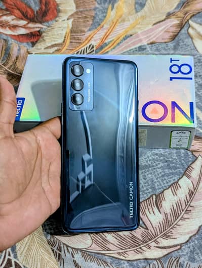Tecno Camon 4 (4GB+4GB/128GB) 10/10 Condition | Box | Blue
