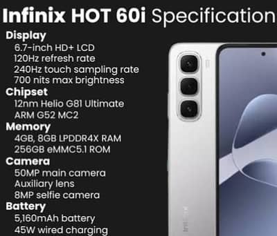 Exchange Possible Infinix Hot 60i