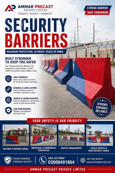 security barrel, jersey Barrel, Road blockers,