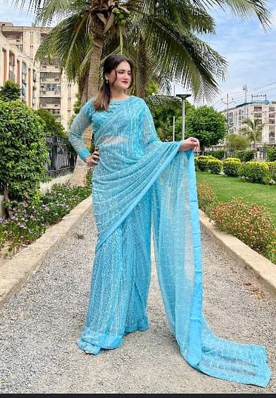 Designer moonlight saree
