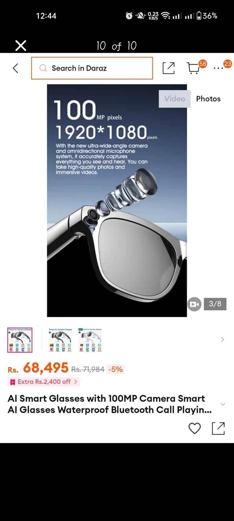 AI camera glasses 9