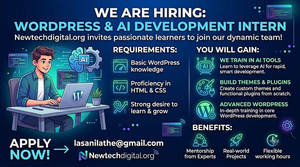 #  Hiring: WordPress & AI Development Intern 0