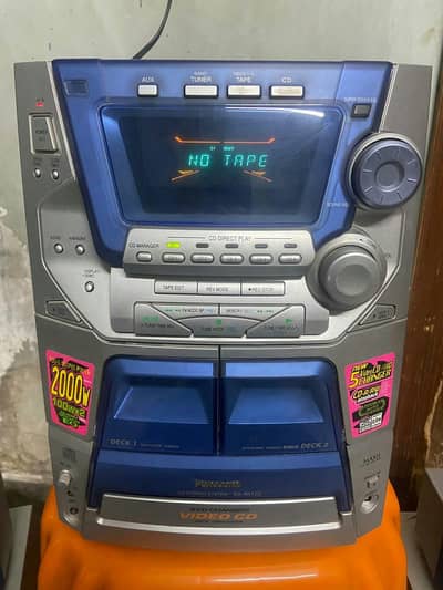 Panasonic 5vcd player tape recorder Aux Digital Radio cassattes player