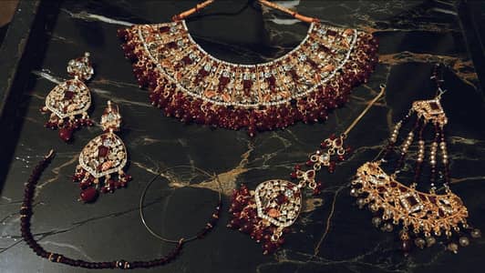 Mehroon red Vine - Bridal Set