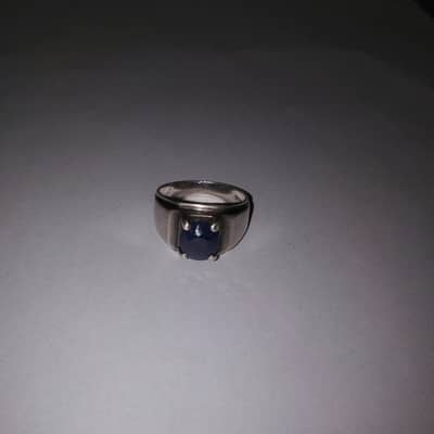 sapphire silver ring