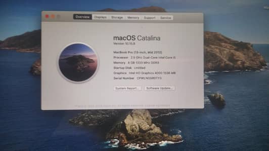 Apple Mac book pro Mid 2012