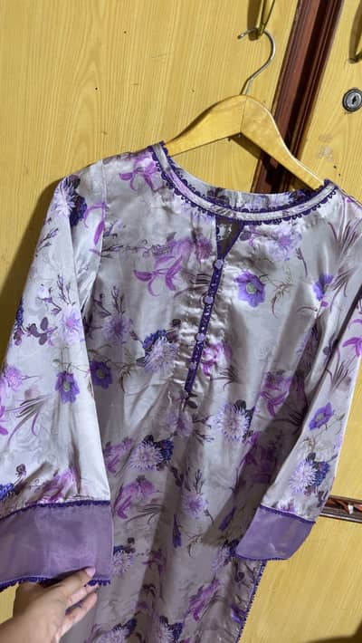 2pc printed Silk dress