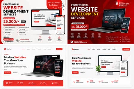 Professional Website Development Services – Starting from Rs. 25,000