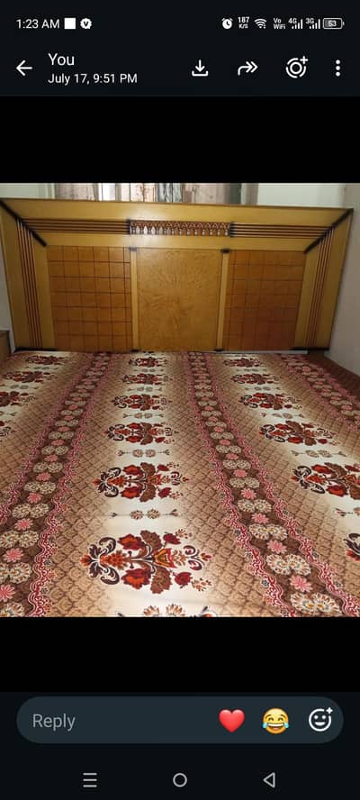 bed brand new dressing with side tables