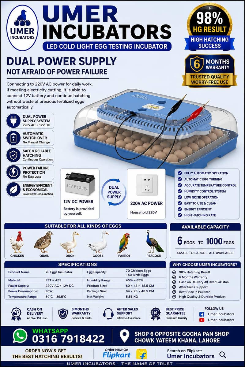 Automatic Egg Incubator | Egg Hatching Machine | Incubator | Brooder 4