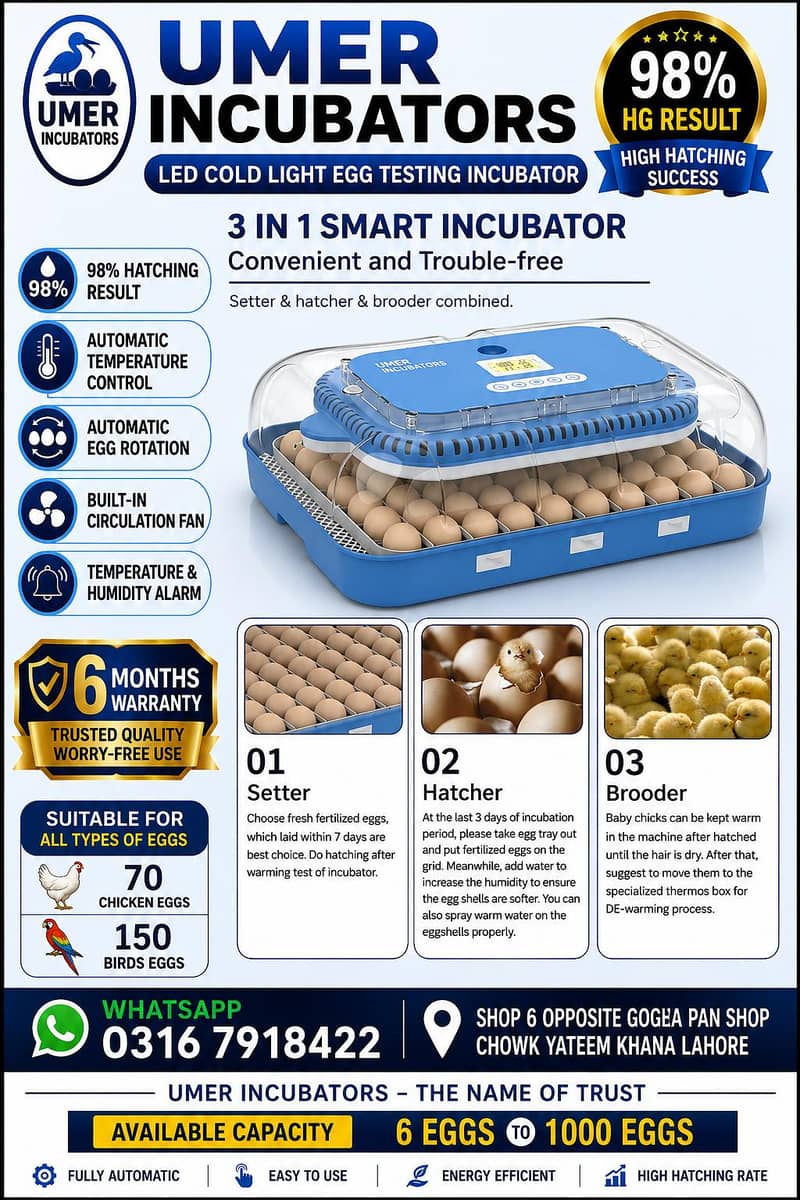 Automatic Egg Incubator | Egg Hatching Machine | Incubator | Brooder 6