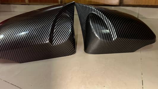 Carbon fiber side mirrors cover Toyota crolla 2015 to 2026 model